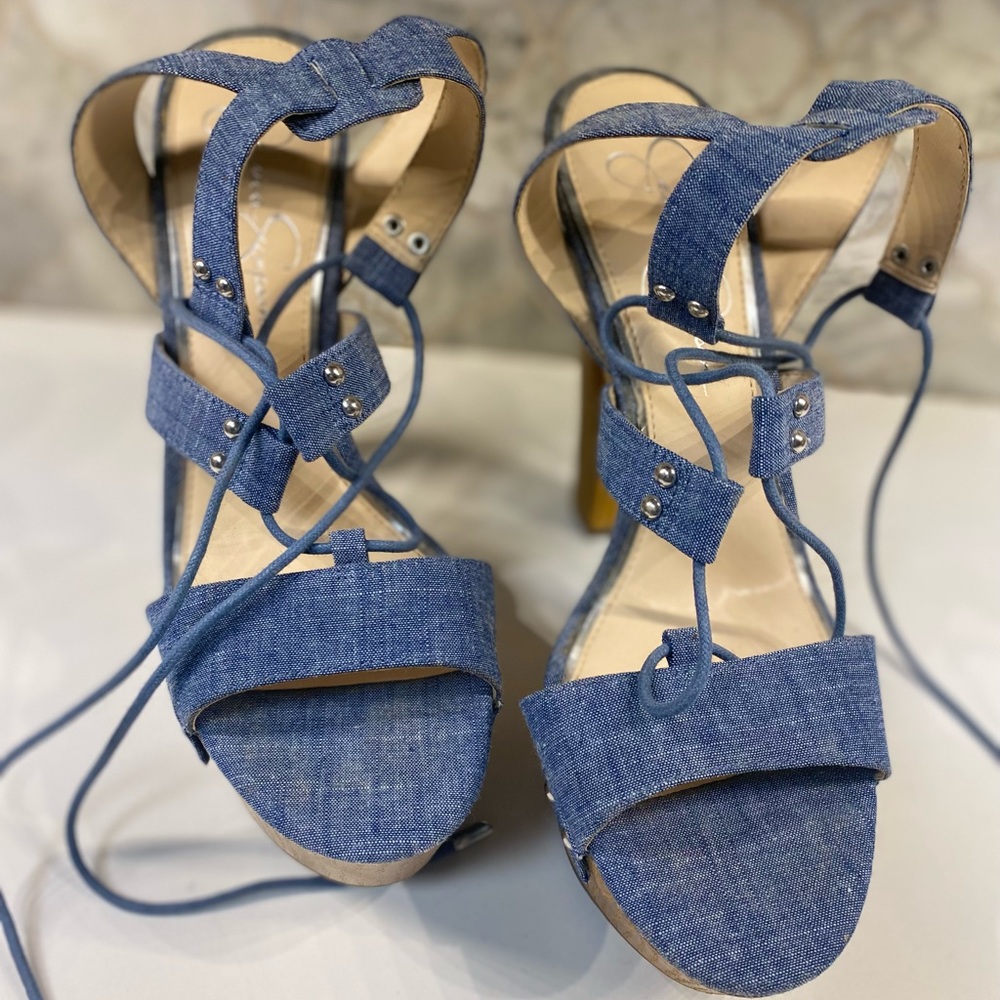 Jessica Simpson strappy heels